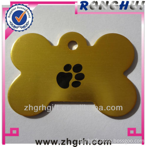 Footprint enamel gold dog tag maker/supplier/manufactory/wholesaler